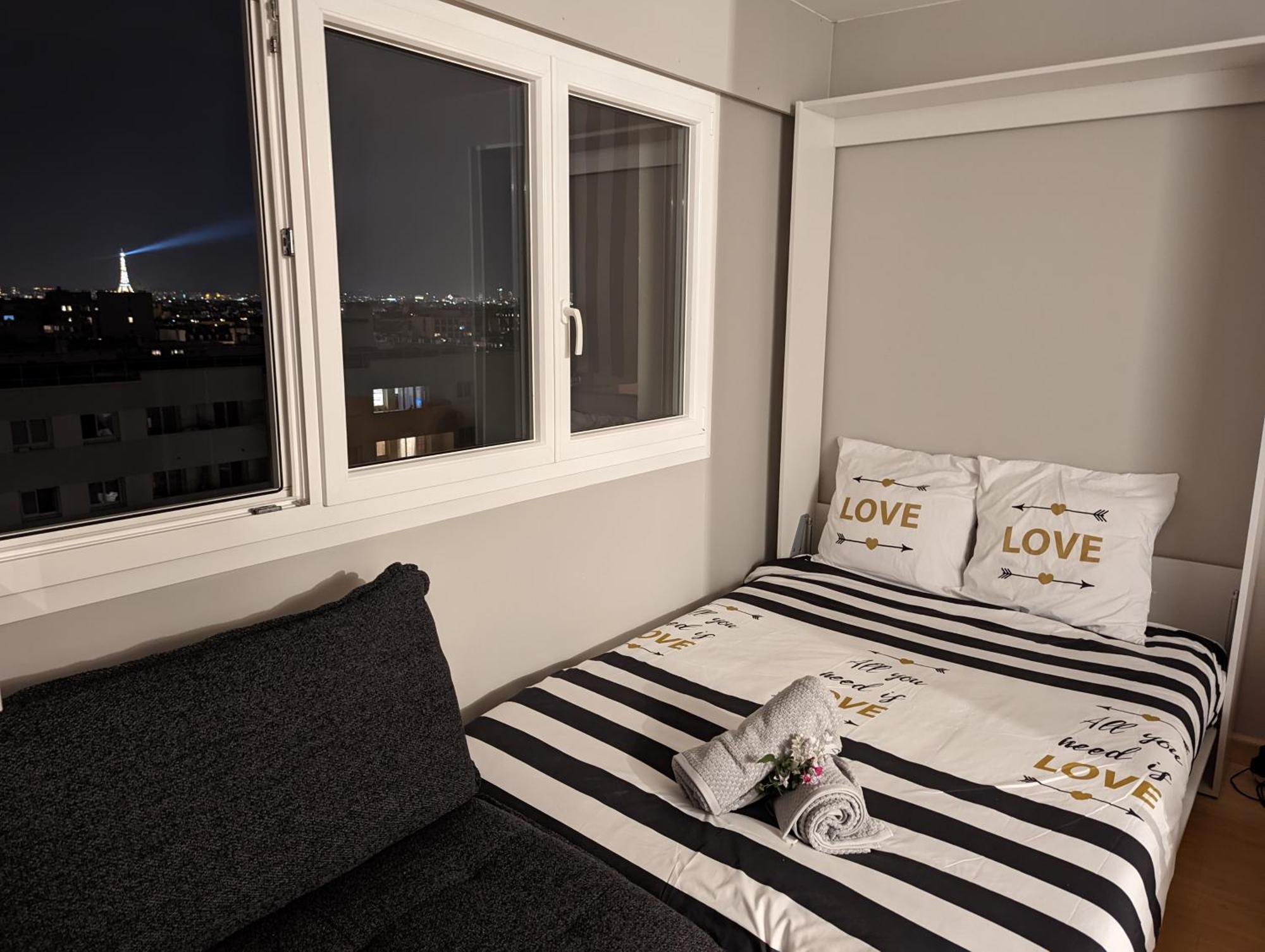 Charming Studio With Eiffel View Paryż Zewnętrze zdjęcie