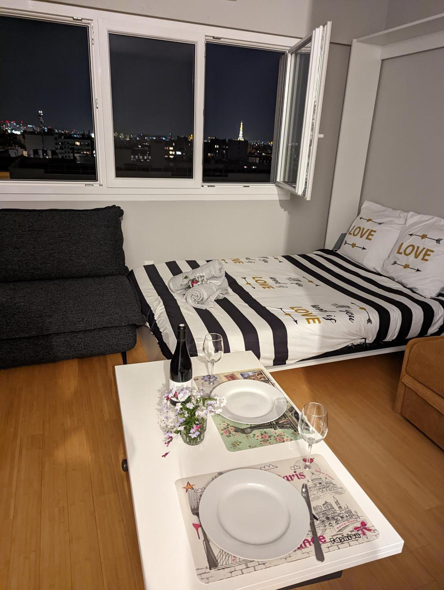 Charming Studio With Eiffel View Paryż Zewnętrze zdjęcie